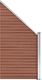 vidaXL Panel ogrodzeniowy WPC 90 x (100-180) cm, brązowy 1