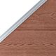 vidaXL Panel ogrodzeniowy WPC 90 x (100-180) cm, brązowy 3