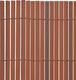 vidaXL Dwustronne ogrodzenie ogrodowe, PVC, 90x500 cm, brązowe 3