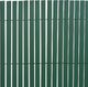 vidaXL Dwustronne ogrodzenie ogrodowe, PVC, 90x500 cm, zielone 3