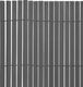 vidaXL Dwustronne ogrodzenie ogrodowe, PVC, 90x300 cm, szare 3