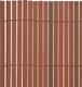 vidaXL Dwustronne ogrodzenie ogrodowe, PVC, 90x300 cm, brązowe 3