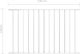 vidaXL Panel ogrodzeniowy, kryta proszkowo stal, 1,7x1,25 m, biały 4