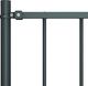 vidaXL Panel ogrodzeniowy ze słupkami, kryta proszkowo stal, 1,7x1,25m 3