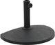 vidaXL Podstawa pod parasol ogrodowy, półokrągła, żywica, 9 kg, czarna 1