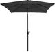 vidaXL Parasol ogrodowy na metalowym słupku, 300 x 200 cm, antracytowy 2