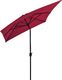 vidaXL Parasol ogrodowy na metalowym słupku, 300 x 200 cm, bordowy 3
