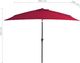 vidaXL Parasol ogrodowy na metalowym słupku, 300 x 200 cm, bordowy 6