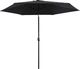 vidaXL Parasol ogrodowy na metalowym słupku, 300 cm, czarny 1