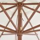 vidaXL Parasol ogrodowy na drewnianym słupku, 350 cm, piaskowa biel 1