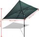 vidaXL Prostokątny parasol ogrodowy, zielony, 200x300 cm 5