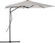 vidaXL Parasol ogrodowy na słupku stalowym, 300 cm, piaskowy 1