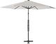 vidaXL Parasol ogrodowy na słupku stalowym, 300 cm, piaskowy 3