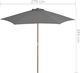 vidaXL Parasol ogrodowy na drewnianym słupku, 270 cm, antracytowy 5