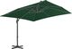vidaXL Parasol ogrodowy z przenośną podstawą, zielony 4