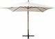 vidaXL Parasol ogrodowy wiszący, 300 x 300 cm, drewniany, biały 3