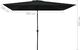 vidaXL Parasol ogrodowy na metalowym słupku, 300 x 200 cm, czarny 6
