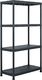 vidaXL Regały magazynowe 5 szt. czarne plastikowe 2