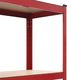 vidaXL Regał magazynowy, czerwony, 80x40x160 cm, stal i MDF 4