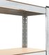 vidaXL Regał magazynowy, srebrny, 75 x 30 x 172 cm, stal i MDF 5