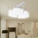 Lampa sufitowa vidaXL Lampa sufitowa, 4 żarówki E14, klosze w kształcie elipsy 2