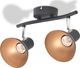 Lampa sufitowa vidaXL Lampa sufitowa na 2 żarówki E27, czarno-złota 3