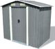 vidaXL Szopa ogrodowa metalowa szara 204x132x186 cm (42983) 1