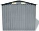 vidaXL Szopa ogrodowa metalowa szara 204x132x186 cm (42983) 5