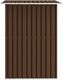 vidaXL Szopa ogrodowa stalowa brązowa 204x132x186 cm (47029) 5