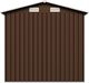 vidaXL Szopa ogrodowa stalowa brązowa 204x132x186 cm (47029) 6