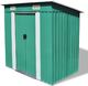 vidaXL Szopa ogrodowa metalowa zielona 190x124x181 cm (42908) 1