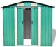 vidaXL Szopa ogrodowa metalowa zielona 204x132x186 cm (42909) 3