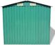 vidaXL Szopa ogrodowa metalowa zielona 204x132x186 cm (42909) 5