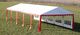 vidaXL Namiot imprezowy 10 x 5 m, czerwony 3