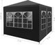 vidaXL Namiot imprezowy, 3 x 3 m, antracytowy 3