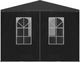 vidaXL Namiot imprezowy, 3 x 3 m, antracytowy 4