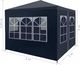 vidaXL Namiot imprezowy, 3 x 3 m, niebieski 7