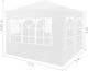 vidaXL Namiot imprezowy, 3 x 3 m, biały 7