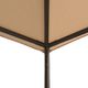 vidaXL Altana/namiot ogrodowy, 3x3 m, stal, beżowy 2