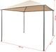 vidaXL Altana/namiot ogrodowy, 3x3 m, stal, beżowy 7