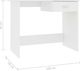 Biurko vidaXL 800549 Białe 100 cm x 50 cm 6