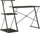 Biurko vidaXL 20288 Czarne 116 cm x 50 cm 4