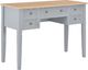 Biurko vidaXL 280070 Szare 109.5 cm x 45 cm 1