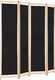vidaXL Parawan 4-panelowy, czarny, 160x170x4 cm, tkanina 2