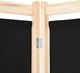 vidaXL Parawan 4-panelowy, czarny, 160x170x4 cm, tkanina 5