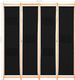 vidaXL Parawan 4-panelowy, czarny, 160x170x4 cm, tkanina 7