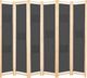 vidaXL Parawan 6-panelowy, szary, 240 x 170 x 4 cm, tkanina 1