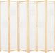 vidaXL Parawan 6-panelowy, kremowy, 240 x 170 x 4 cm, tkanina 1