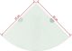 vidaXL Półka narożna 25cm biały (243858) 5