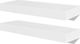 vidaXL Półki ścienne, 4 szt., białe, 40 cm 2